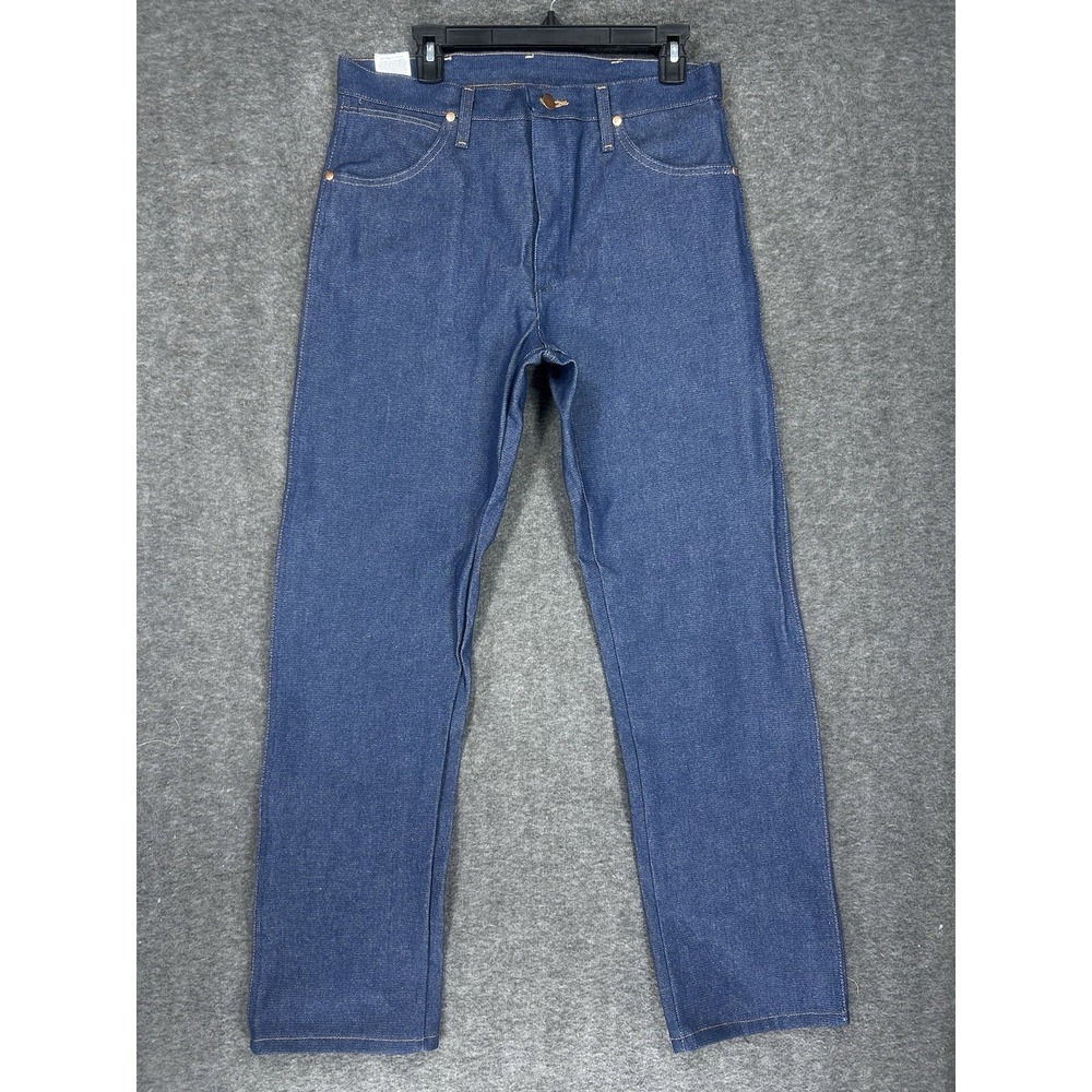 Wrangler Jeans Mens 32x30 Blue 13MWZ Cowboy Cut Rodeo Western Cotton Thick Denim